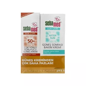 Солнцезащитный крем Sebamed SPF 50, +, 75 мл + Крем Sebamed после загара, 100 мл