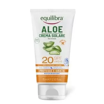 Солнцезащитный крем Solare Spf20, 75 мл Equilibra Aloe