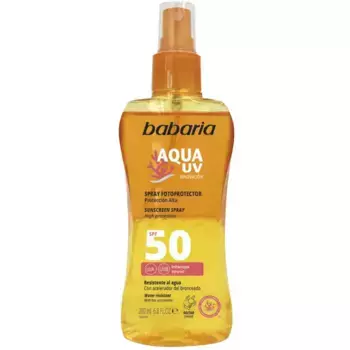 Солнцезащитный крем spray fotoprotector aqua uv Babaria, цвет 50