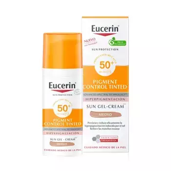 Солнцезащитный крем среднего тона Sun Fluid Pigment Control Spf50 Eucerin, 50 ml