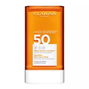 Солнцезащитный крем stick protector solar suncare zonas sensibles spf 50 Clarins, вес 17 гр