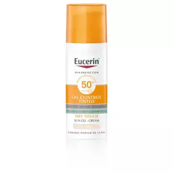 Солнцезащитный крем Sun protection oil dry touch gel-crema color spf50+ Eucerin, 50 мл.