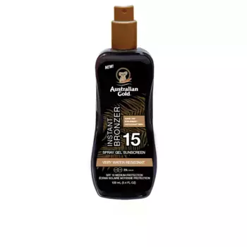 Солнцезащитный крем Sunscreen Spray Gel With Instant Bronzer Spf15 Australian Gold, 100 мл