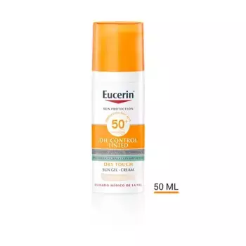 Солнцезащитный крем светлого цвета Oil Control Tinted Eucerin, 50 ml