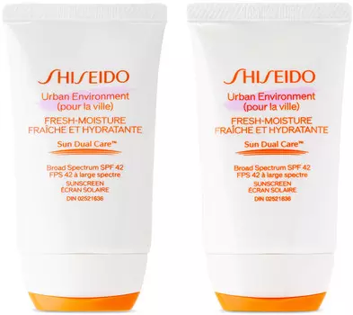 Солнцезащитный крем Urban Environment Fresh Moisture Sunscreen Duo, 2 x 50 мл SHISEIDO