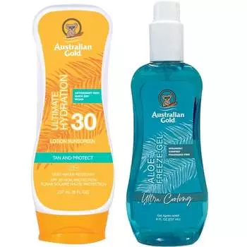 Солнцезащитный лосьон Australian Gold SPF30 + гель Aloe Freeze