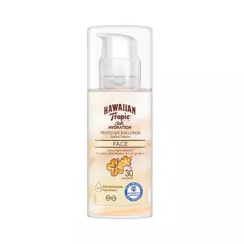 Солнцезащитный лосьон для лица Silk Hidration Air Soft Face Protective Spf 30 Hawaiian Tropic, 50 ml