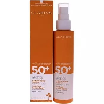 Солнцезащитный лосьон-спрей Spf 50 для унисекс, 150 мл, Clarins