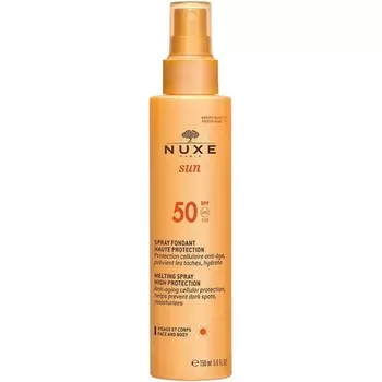 Солнцезащитный помадный спрей с высокой защитой Spf50 150 мл, Nuxe