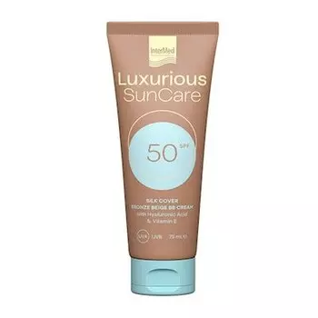 Солнцезащитный шелковый крем BB Spf50 в бронзово-бежевом оттенке - 75 мл Luxurious