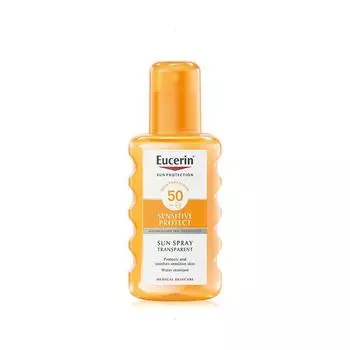 Солнцезащитный спрей Eucerin SPF50 прозрачный, 200 мл