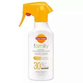 Солнцезащитный спрей Family Trigger Spf 30 270 мл Carroten