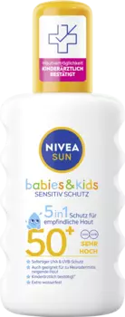 Солнцезащитный спрей NIVEA SUN Sonnenspray Babies & Kids sensitiv LSF 50+, 200 ml