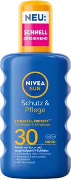 Солнцезащитный спрей NIVEA SUN Sonnenspray Schutz & Pflege LSF 30, 200 ml