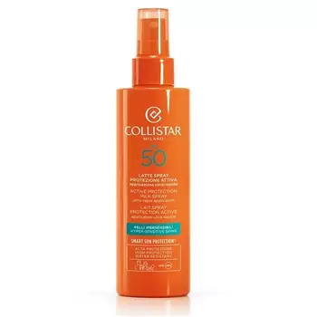 Солнцезащитный спрей с SPF50 active protection milk spray spf50 Collistar, 200 мл