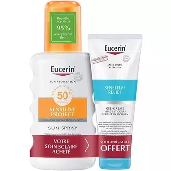 Солнцезащитный спрей Sensitive Protect Sun SPF 50+ 200 мл Eucerin