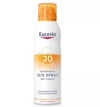 Солнцезащитный спрей Spf30 Sensitive Protect Eucerin, 200 ml