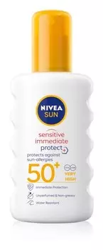 Солнцезащитный спрей SPF 50+ Nivea Sun Protect & Sensitive