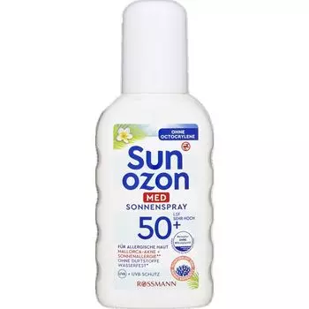 Солнцезащитный спрей SPF 50+ sunozon, 200 ml