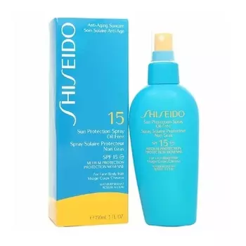 Солнцезащитный спрей Sun Care SPF 15 без масла 150 мл Shiseido