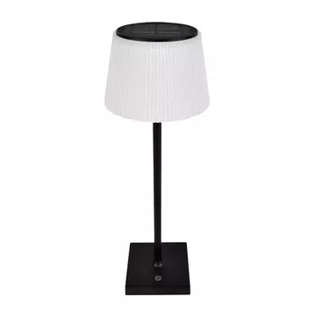 Солнечная лампа Ambia Garden, 13,1x38 см, черно-белый