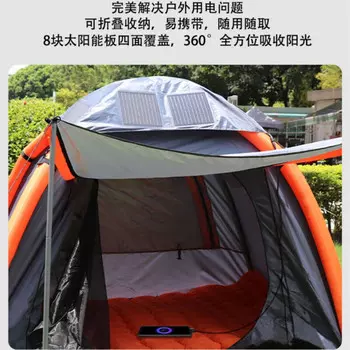 Солнечная палатка Revos, складная портативная палатка для кемпинга, ночная защита от дождя, автоматическое оборудование, полный комплект 2-3