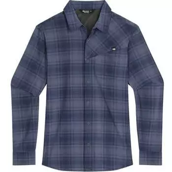 Солнечная рубашка с длинными рукавами Astroman мужская Outdoor Research, цвет Naval Blue Plaid