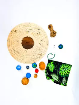 Солнечная система для подвешивания, раскрашенные вручную планеты, космическое колесо Inna marka