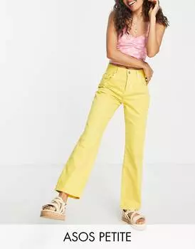 Солнечно-желтые джинсы прямого кроя в стиле 90-х ASOS DESIGN Petite