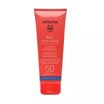 Солнечное молочко для лица и тела Spf50 Bee Sun Safe Apivita, 200 ml