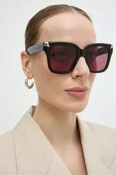 Солнечные очки Alexander McQueen, черный