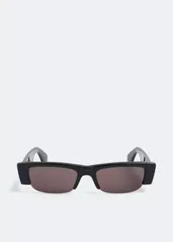 Солнечные очки ALEXANDER MCQUEEN McQueen Graffiti sunglasses, черный