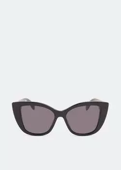 Солнечные очки ALEXANDER MCQUEEN Mcqueen Graffiti sunglasses, черный