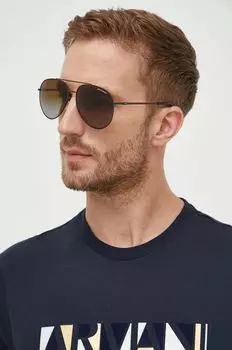 Солнечные очки Armani Exchange, коричневый