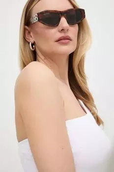 Солнечные очки Balenciaga, коричневый