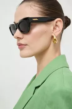 Солнечные очки Bottega Veneta, черный
