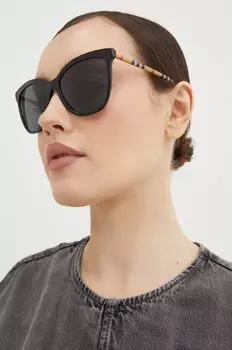 Солнечные очки Burberry, черный