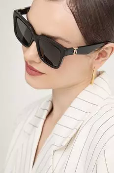 Солнечные очки Burberry, черный