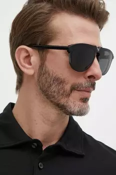 Солнечные очки Burberry, черный