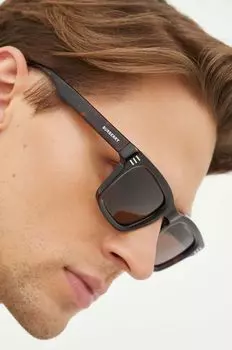 Солнечные очки Burberry, коричневый