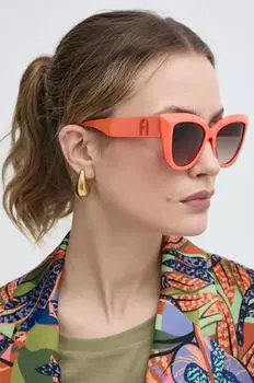 Солнечные очки Furla, оранжевый