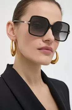 Солнечные очки Gucci, черный