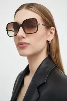 Солнечные очки Gucci, коричневый