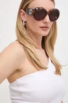 Солнечные очки Gucci, коричневый