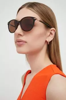 Солнечные очки Gucci, коричневый
