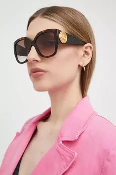 Солнечные очки Gucci, коричневый