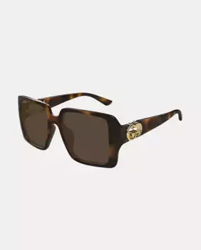 Солнечные очки Gucci, коричневый
