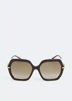 Солнечные очки JIMMY CHOO Esther sunglasses, коричневый