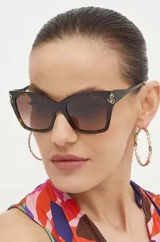 Солнечные очки Jimmy Choo, коричневый