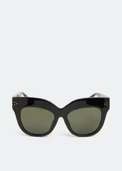 Солнечные очки LINDA FARROW Dunaway sunglasses, черный